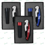 Custom Wine Opener & Vaccum Stopper Set