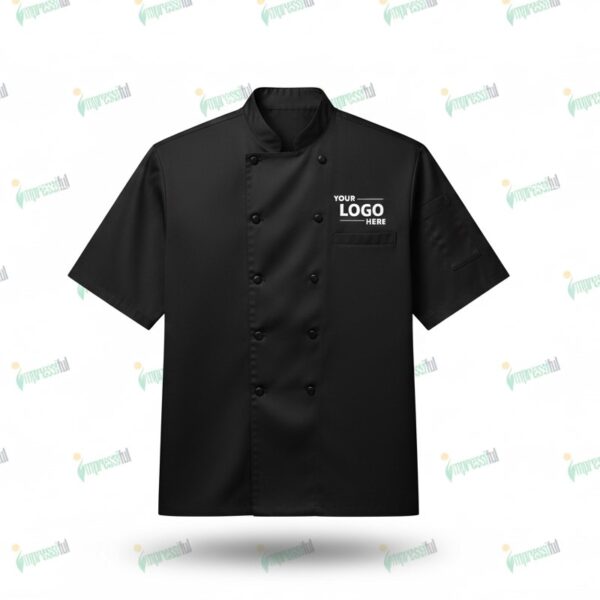 Edwards 10 Button Mesh Back Short Sleeve Chef Coat