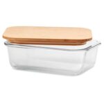 Glass Lunch Box with Bamboo Lid | Eco-Friendly Meal Container by Impressiful - Image 3