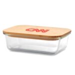 Glass Lunch Box with Bamboo Lid | Eco-Friendly Meal Container by Impressiful - Image 4