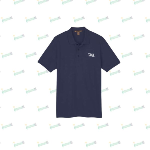 Harriton Charge Snag and Soil Protect Long Sleeve Performance Pique Polo