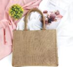 Horizontal Jute Shopping Bag | Eco-Friendly Reusable Tote by Impressiful - Image 3