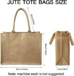 Horizontal Jute Shopping Bag | Eco-Friendly Reusable Tote by Impressiful - Image 4