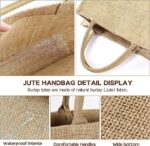 Horizontal Jute Shopping Bag | Eco-Friendly Reusable Tote by Impressiful - Image 5