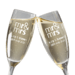 Champagne Flute Glass (Set of 2) – Elegant Custom Glass Set for Gifting & Celebrations - Image 2