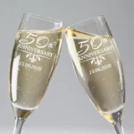 Champagne Flute Glass (Set of 2) – Elegant Custom Glass Set for Gifting & Celebrations - Image 3