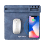 Fabric Mouse Pad with Wireless Charger – Smart Desk Essential by Impressiful - Image 2