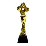 Gold Teamwork Trophy – Elegant Corporate Recognition Award | Impressiful - Image 2