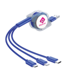 UniReel 3-in-1 Charging Cable – Retractable Multi-Connector Cable for All Devices | Impressiful - Image 2