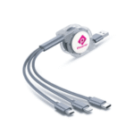 UniReel 3-in-1 Charging Cable – Retractable Multi-Connector Cable for All Devices | Impressiful - Image 3
