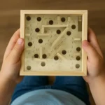 Wooden Maze Board Game – Classic Skill-Building Puzzle for Kids & Adults - Image 2