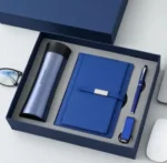 Leather Notebook & 16GB USB Flash Drive Gift Set with Executive Pen & Vaccum Cup - Image 3