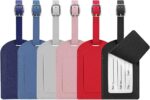 Leather Luggage Tag – Premium Travel Tag with Secure ID Window | Impressiful - Image 3
