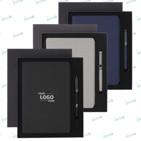 NOIR Notebook & Pen Writing Set – Premium Black Gift Set for Professionals | Impressiful