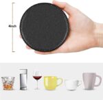 PU Leather Coasters – Set of 6 | Premium Drink Coaster Set by Impressiful - Image 2