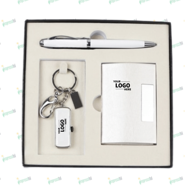 Premimum Card Holder & Pen Gift Set with USB Flash Drive