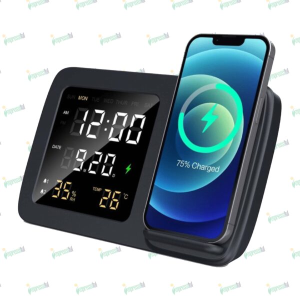 RISE Smart Clock & Wireless Charger – Modern, Functional & Customizable | Impressiful