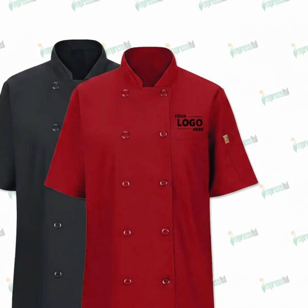 Red Kap Women's MIMIX Short Sleeve Chef Coat