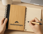 Bamboo Cover Notebook with Matching Pen - Image 4