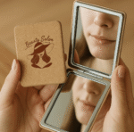 Rectangular Compact Mirror – Slim Portable Makeup Mirror by Impressiful - Image 4