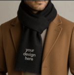 Herringbone Pattern Wool Scarf – Premium Winter Fashion Accessory by Impressiful - Image 4