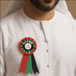 UAE Flag Rosette Badge – National Day Celebration Ribbon Badge by Impressiful - Image 3