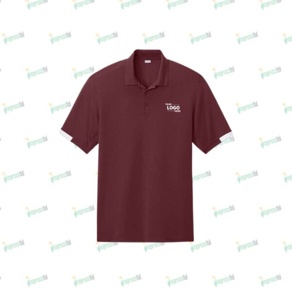 Sport-Tek Club Colorblock Recycled Performance Polo