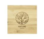 Square Bamboo Coasters – Set of 4 | Eco-Friendly Drink Coasters by Impressiful - Image 4
