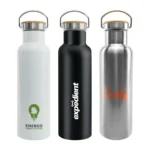 Stainless Steel Flask with Bamboo Lid – Eco-Friendly Insulated Bottle | Impressiful - Image 3