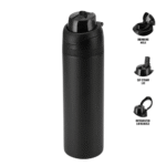 DualSip Sports Water Bottle – Double-Lid Design for Hydration on the Go - Image 2