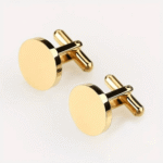 Round Cufflinks – Classic Polished Men’s Accessories by Impressiful - Image 5