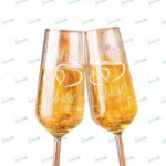Champagne Flute Glass (Set of 2) – Elegant Custom Glass Set for Gifting & Celebrations