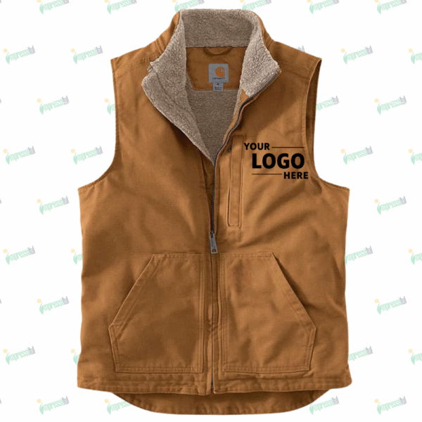 Carhartt Sherpa-Lined Mock Neck Vest - Printed