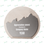 Moon Stone Plaque Award – Elegant Corporate Recognition Trophy | Impressiful
