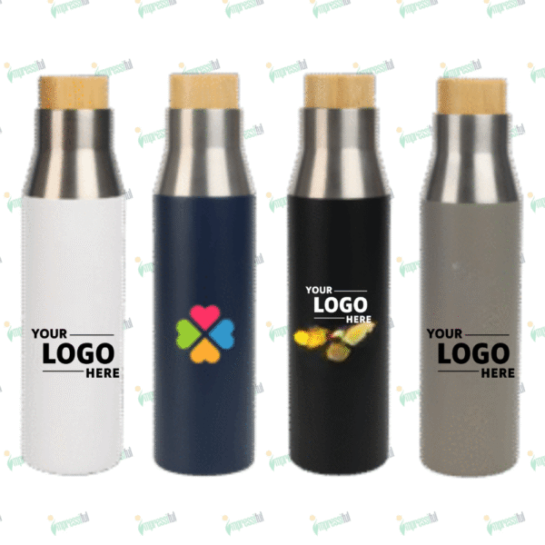 Quench Bottle with Bamboo Lid – Eco-Friendly Reusable Water Bottle for Everyday Hydration