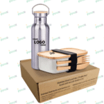 Stainless Steel Lunch Box & Bottle Set – Premium Lunch Kit by Impressiful