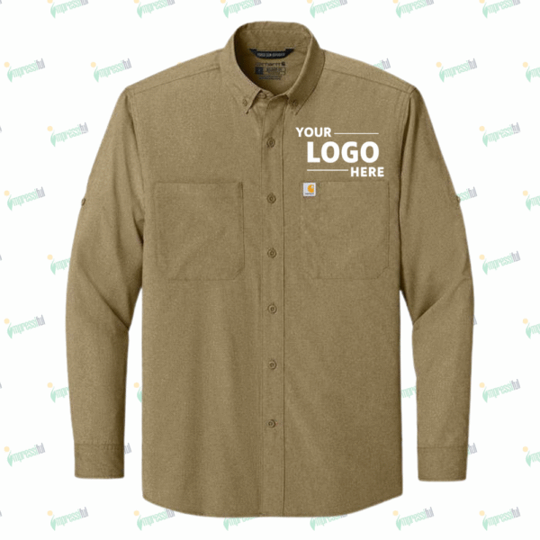 Carhartt Force Sun Defender Long Sleeve Work Shirt - Embroidered