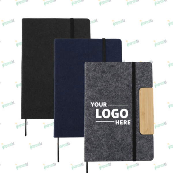 Gazette Felt & Bamboo A5 Notebook – Eco-Friendly Premium Writing Notebook | Impressiful