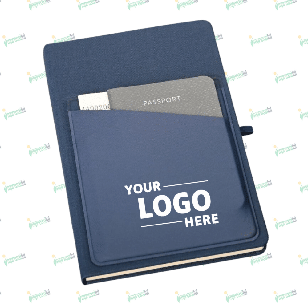 Untitled design (18) Linen Travel A5 Notebook - Image 1