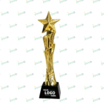 Gold Star Trophy – Elegant Recognition Award by Impressiful