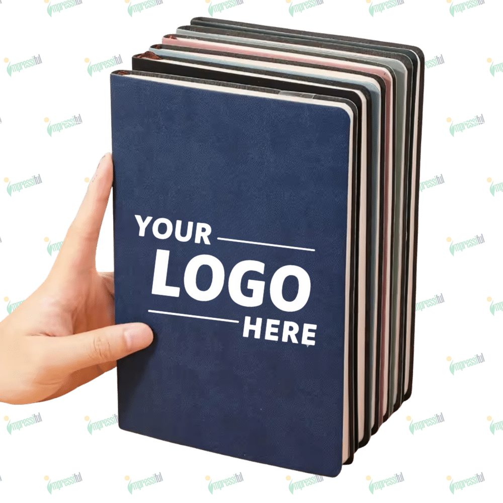 Untitled design (2) Soft Leather A5 Notebook – Elegant Customizable Journal by Impressiful - Image 1