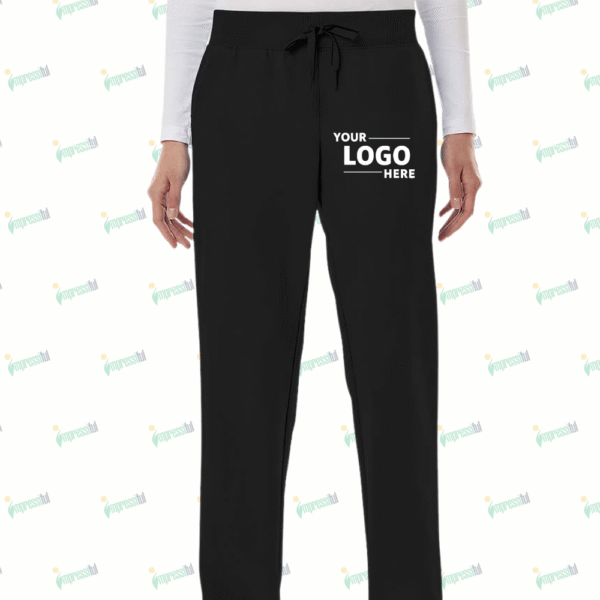 Jaanuu Women's Xenos Essential Knit-Waist Scrub Pant - Embroidered