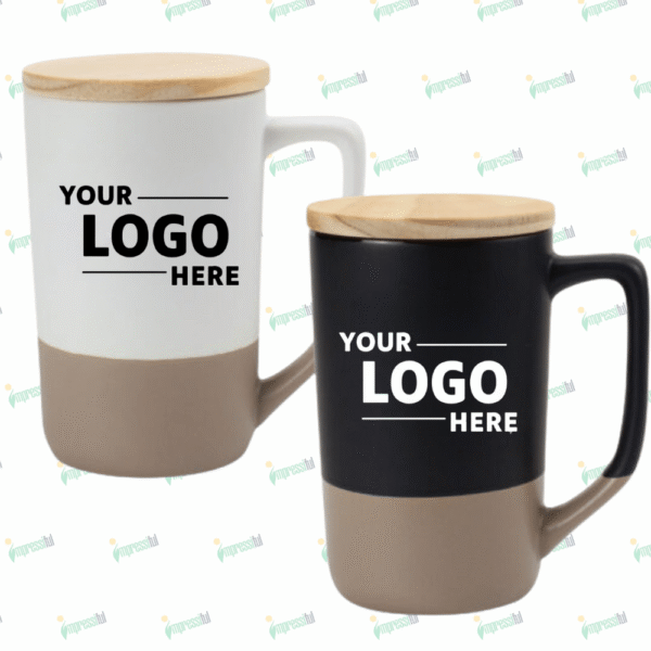 Ceramic Mug with Clay Bottom – Stylish Two-Tone Custom Printed Mug | Impressiful