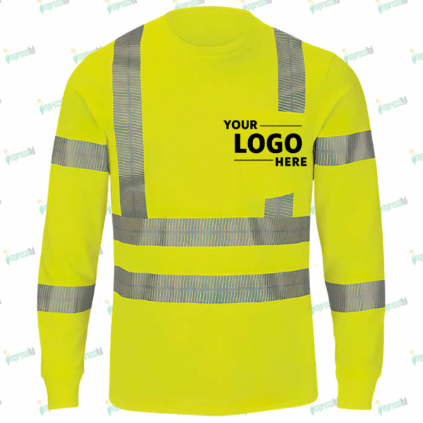 Red Kap Class 3 Hi-Vis Long Sleeve Safety Pocket T-shirt