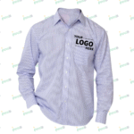 Blue Generation Striped Poplin Dress Shirt