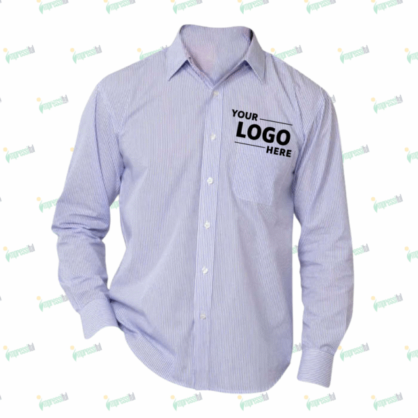 Blue Generation Striped Poplin Dress Shirt