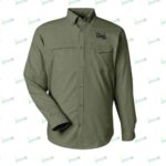 HUK Tide Point Textured Long Sleeve Work Shirt