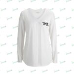 Edwards Women's Soft Pleated V-Neck Blouse