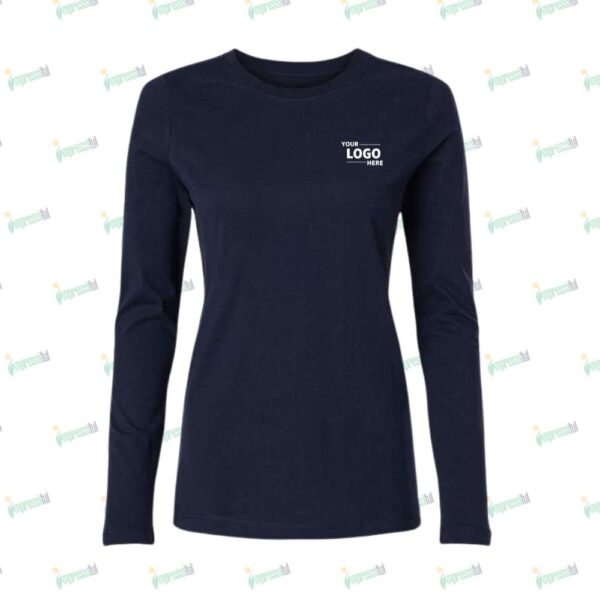 Jaanuu Women's RegenX Cotton Underscrub Long Sleeve T-shirt - Embroidered