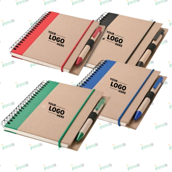 Recycled A5 Notebook with Pen – Eco-Friendly Writing Set | Impressiful